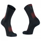 Sosete Ciclism Northwave NW Fast, negru-rosu
