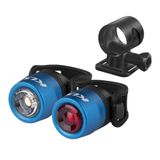 Lumini Bicicleta Set KLS incarcare USB, albastru