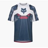 Tricou Ciclism Fox Racing Ranger SS Tactile-Alb