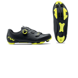 Pantofi Ciclism MTB Northwave Razer 2, negru-galben-fluo