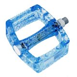 Pedale Bicicleta BMX  VP-578 transparent, plastic, albastru