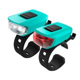 Lumini Bicicleta Set KLS VEGA USB, turcoaz