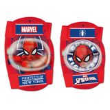 Protectie genunchiere si cotiere Copii Spiderman Rosu