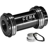 Monobloc CEMA PF30A Cannondale Asymmetric Interlock SRAM GXP SG3 Ceramic COATED Negru GXP
