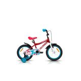 Bicicleta Copii cu Roti Ajutatoare Alpina Starter, 16, Rosu