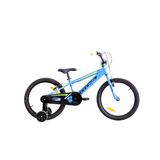 Bicicleta Copii cu Roti Ajutatoare Cross Boxer 20 Albastru Unisize