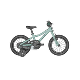 Bicicleta Copii cu Roti Ajutatoare Scott Contessa, 14, Turcoaz