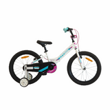 Bicicleta Copii cu Roti Ajutatoare Cross Daisy 20, 6-8 ani, alb