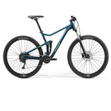 Bicicleta Full Suspension Merida One Twenty RC 300, albastru-lime