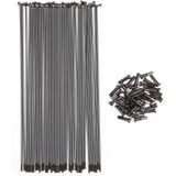 Spite BSD 190mm Butted (Pachet de 40 spite + Nipluri) Negru