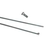 Spite otel HTI 240mm Negru cu nipluri argintii