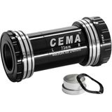 Butuc Pedalier CEMA BB30A pentru Sram GXP W: 73 x ID: 42 mm Stainless Steel - Negru
