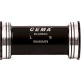 Butuc pedalier CEMA BB86-BB92 pentru SRAM GXP W: 86,5/92 x ID: 41 mm Stainless Steel - Negru, Interlock
