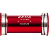 Butuc pedalier CEMA BB86-BB92 pentru SRAM GXP W: 86,5/92 x ID: 41 mm Stainless Steel - Red, Interlock