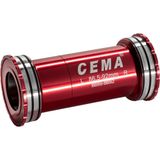 Monobloc CEMA BB86 BB92 Interlock Shimano SG3 Ceramic COATED Rosu Hollowtech II