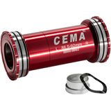 Monobloc CEMA BB86 BB92 Interlock SRAM GXP SG3 Ceramic COATED Rosu GXP
