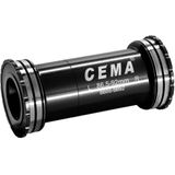 Butuc Pedalier CEMA BB89 pentru Shimano W: 89,5 x ID: 41 mm Stainless Steel - Negru