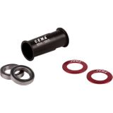 Butuc pedalier CEMA BB90-BB95 pentru SRAM GXP W: 90,5/95 x ID: 37 mm Stainless Steel - schwarz/rot