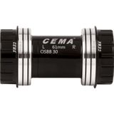 Butuc Pedalier Cema OSBB pentru Shimano W 61 x ID 46 mm Ceramic-Negru- Interlock