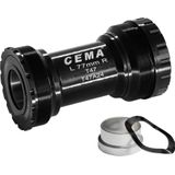 Butuc pedalier T47A pentru SRAM GXP W: 77 x ID: 47 mm Ceramic - Negru