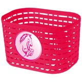 Cos Bicicleta Fata M-Wave plastic, copii, roz