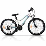 Bicicleta Junior Cross Daisy, 24, Alb-Albastru
