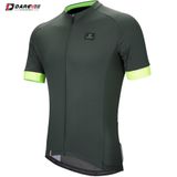 Tricou Ciclism Darevie Olive-Verde Neon Anti-Bacterial