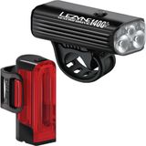 Set Lumini Lezyne LED Macro Drive 1400+ / Strip Drive PRO 400+