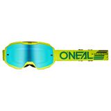 Ochelari Ciclism O'Neal B-10 Galben Neon Solid - Albastru Radium