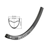 Janta DT Swiss R 500 DB 28" 622-22 32H Negru