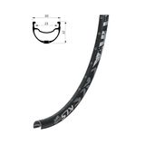 Janta Bicicleta KLS Brave DSC 36H, AV 26, negru