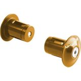 Dopuri ghidon M-Wave, 17.2-21mm, aluminiu, gold-portocaliu