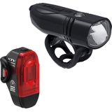 Set Lumini Fata-Spate Lezyne KTV Pro 150 Plus si KTV STVZO Negru