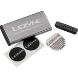 Kit petice Lezyne Metal cutie din aliaj 6 petice 1 protectie pentru gauri 1 burduf pentru anvelope gri
