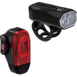 Lumini Bicicleta Set KTV DRIVE PRO 300+ /  KTV DRIVE+ PAIR INCLUDES SILICONE RUBBER MOUNTING STRAPS negru