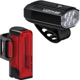 Set Lumini Fata-Spate Lezyne Micro Drive 800 si Strip Drive 300 Negru Satin