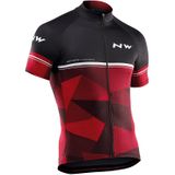 Tricou Ciclism Tehnic Northwave Origin, negru-rosu