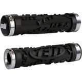 Mansoane Bicicleta MTB Odi Yeti Hardcore Lock-On negre, cleme argintii 130mm