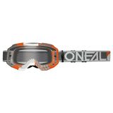 Ochelari FullFace O'Neal B-10 Goggle Duplex Alb-Gri-Portocaliu