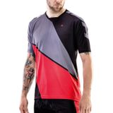 Tricou Ciclism Merida Freeride Triangle Scurt Rosu-Negru