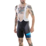 Pantaloni Scurti Bretele Merida CX Design Negru-Albastru