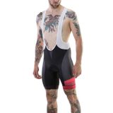 Pantaloni Scurti Bretele Merida CX Design 422 Negru-Rosu