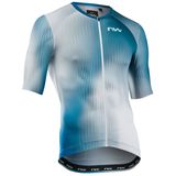 Tricou Ciclism Northwave Blade Alb-Albastru