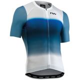 Tricou Ciclism Northwave Blade Air Alb Albastru