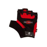 Manusi Bicicleta Scurte cu gel M-Wave, rosu-negru