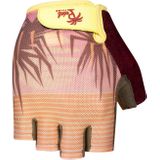 Manusi Bicicleta Scurte Pedal Palms Sunset, Roz-Maro