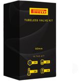 Valva Tubeless Pirelli 80mm, Negre