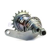 Butuc Bicicleta Spate torpedou Velosteel, 36 gauri, argintiu