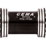 Butuc Pedalier CEMA PF30 pentru SRAM DUB W: 68/73 x ID: 46 mm Ceramic - Negru, Interlock