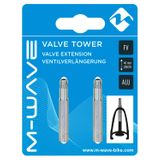 Set Extensie Valve M-Wave Aluminiu 40mm